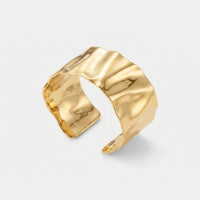 Gold Cuff Armband - Wellig Mirage