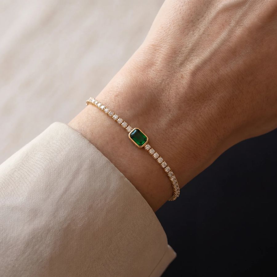 Verde Tennis Armband
