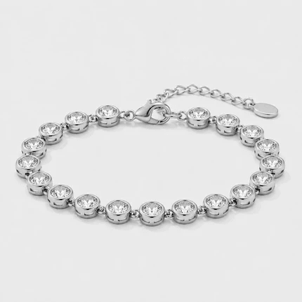 Tennis-Armband - Mini Perlen Gold