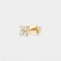 Ohrstecker Diamant - Clara Mini Cluster Gold