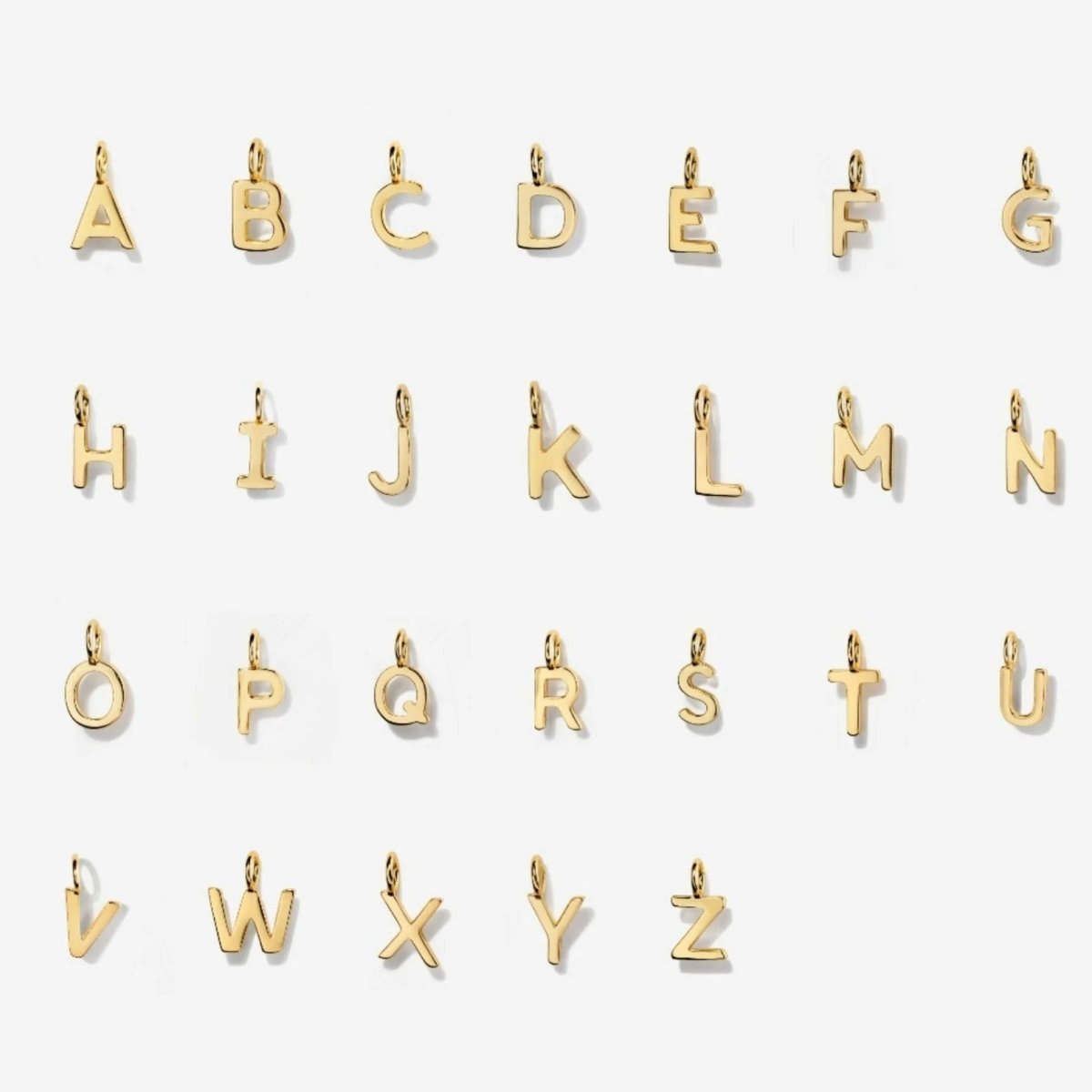 Halskette Initial und Geburtsstein - Personalisiert Gold