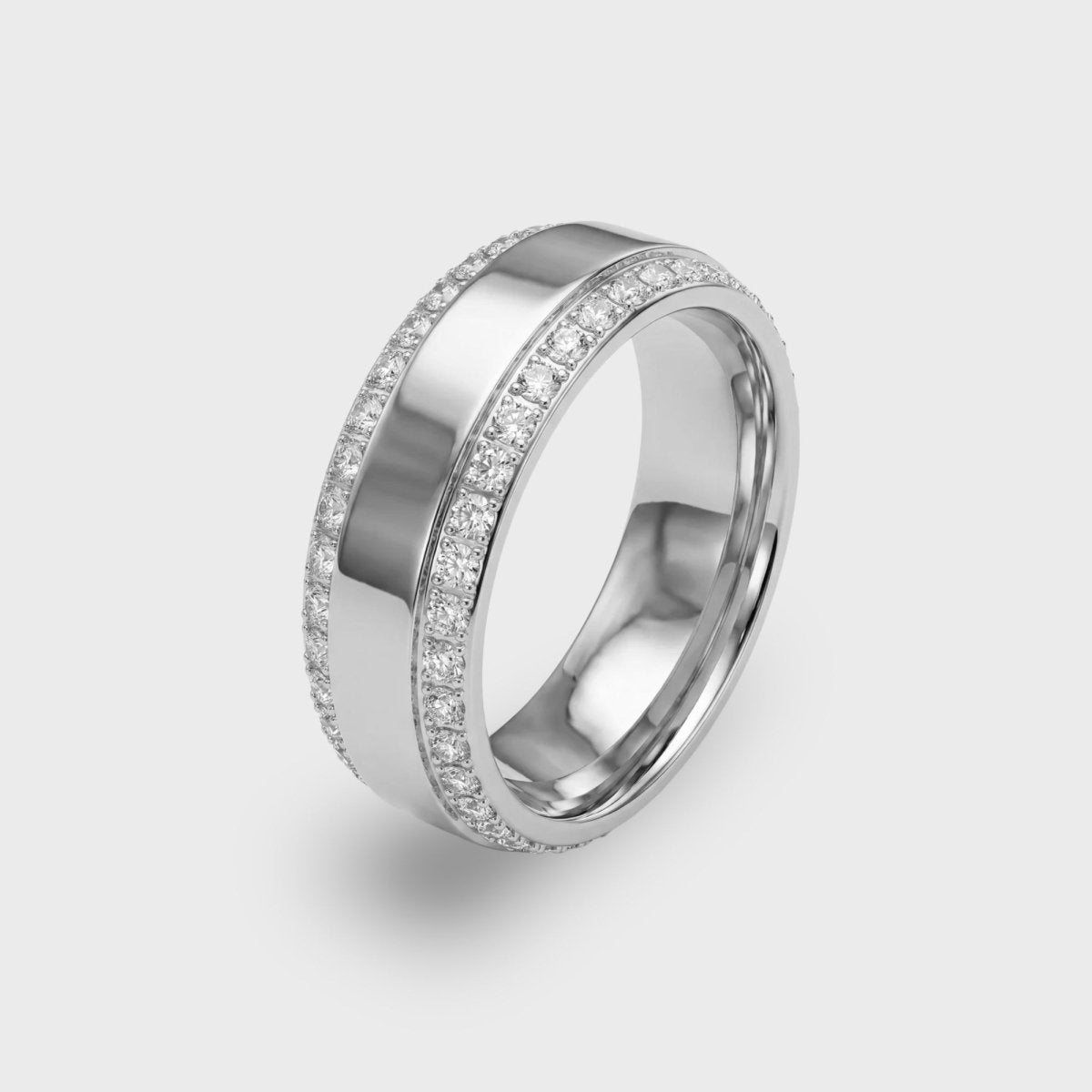 Ring Doppelband - Personalisierter Name Gold