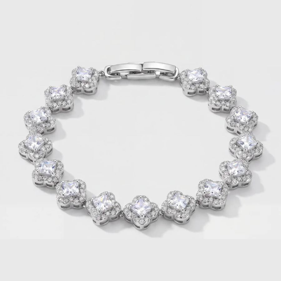 Square Halo Tennis Armband