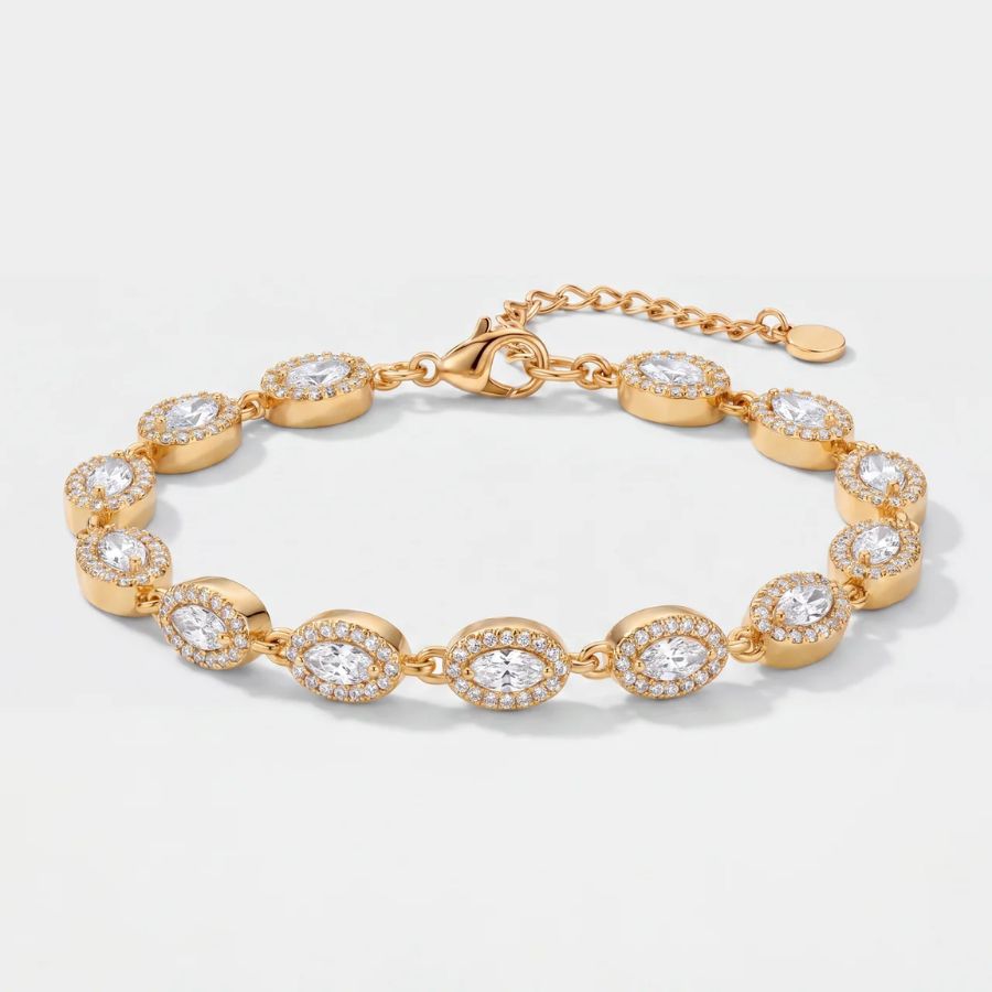 Aurelia Oval Tennis Bracelet