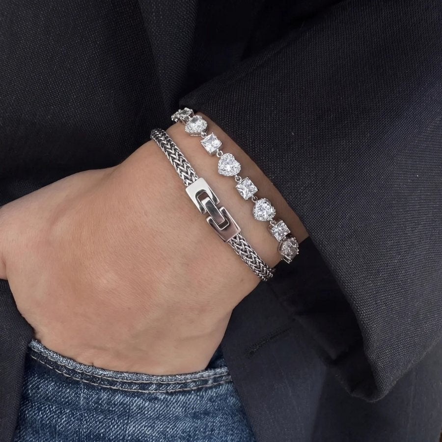Silver Woven Bracelet