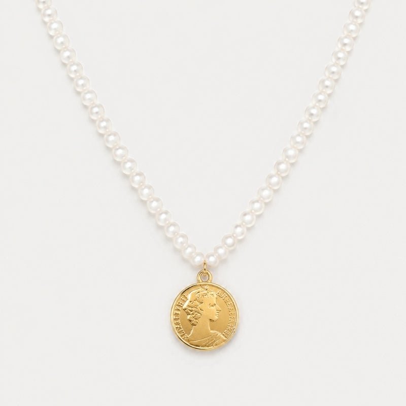 Halskette Coin-Perle - Emily Layer