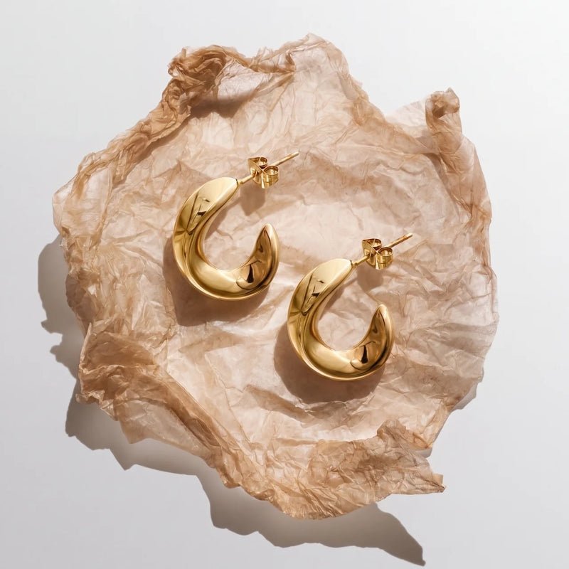 Creolen Gold - Nadine Imposant
