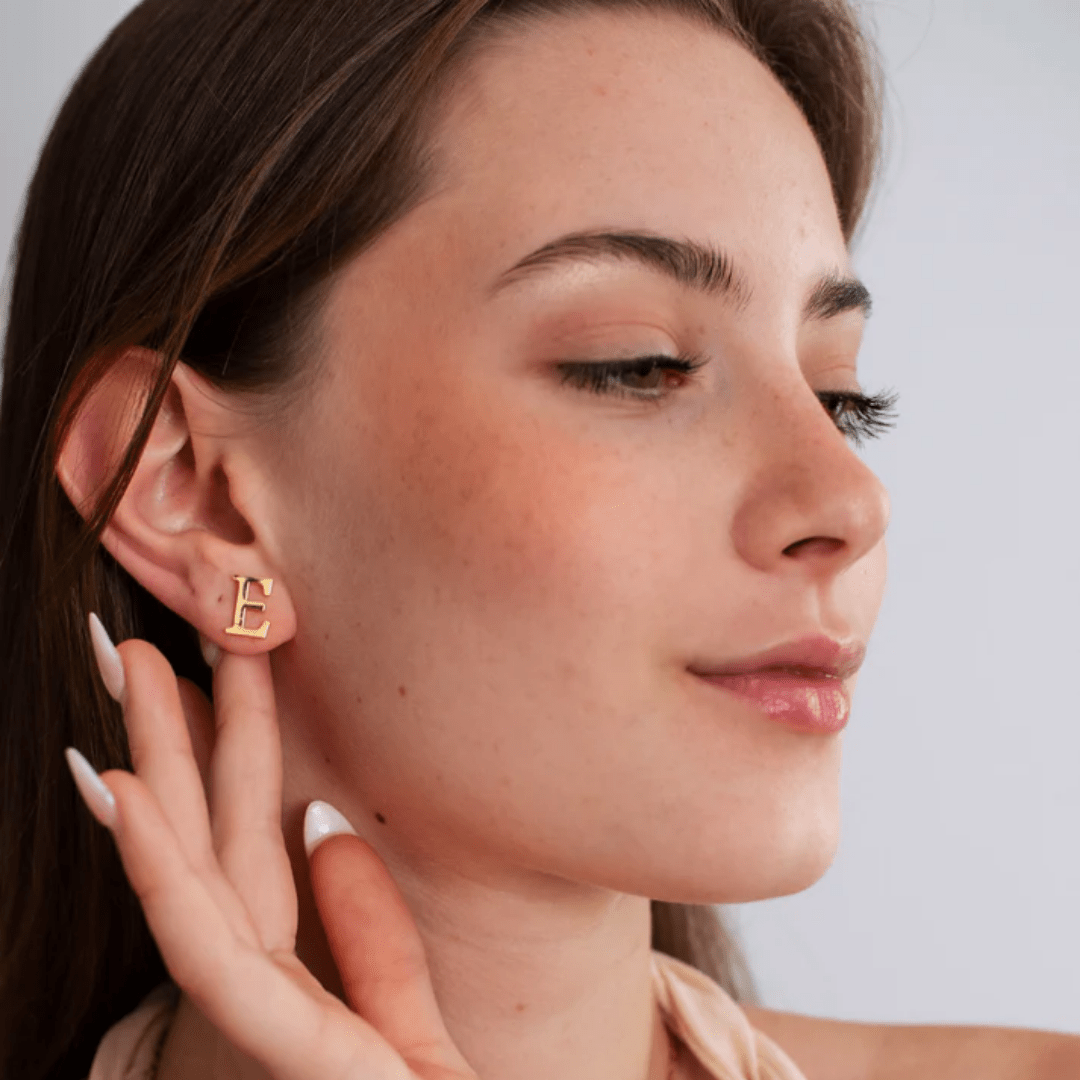 Initial Earrings - Elegant & Personalised - View 2