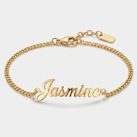 Fußkettchen Gold - Name Personalisiert Kette