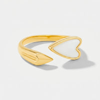 Ring Herz Amor - Perlmutt Gold