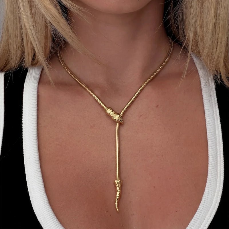 Halskette Schlangenkette Glatt - Gold