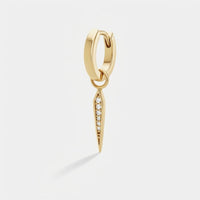 Gold Creolen - Vega Tropfen Pavé