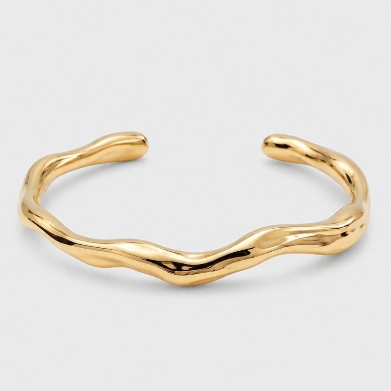 Wellenarmreif - Thea Gold