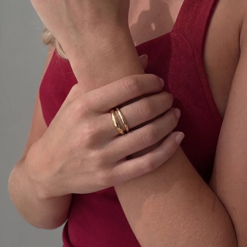Ringset Wellen - Gemini 2er-Set Stapelbar
